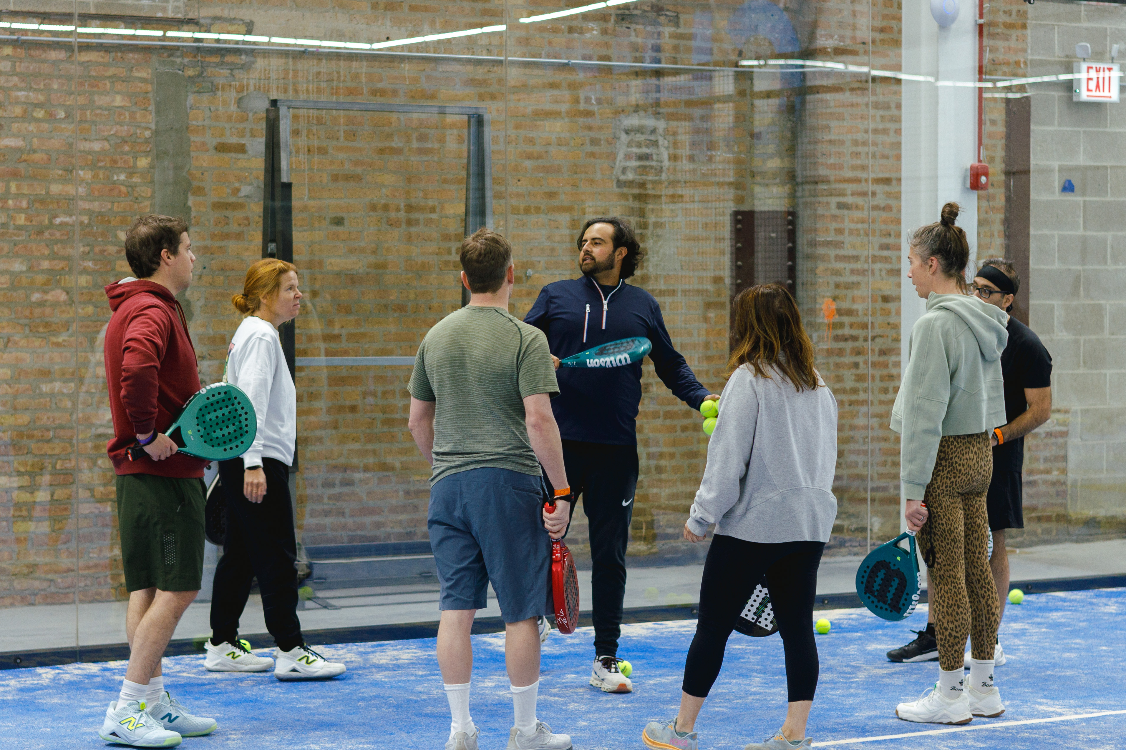 Group rally at Union Padel Club